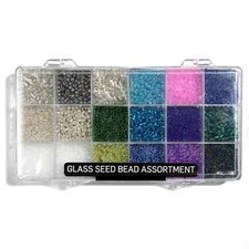 DIY COUSIN - COLORFUL RAINBOW SEED BEAD MIX - 3 PKGS AS PICTURED