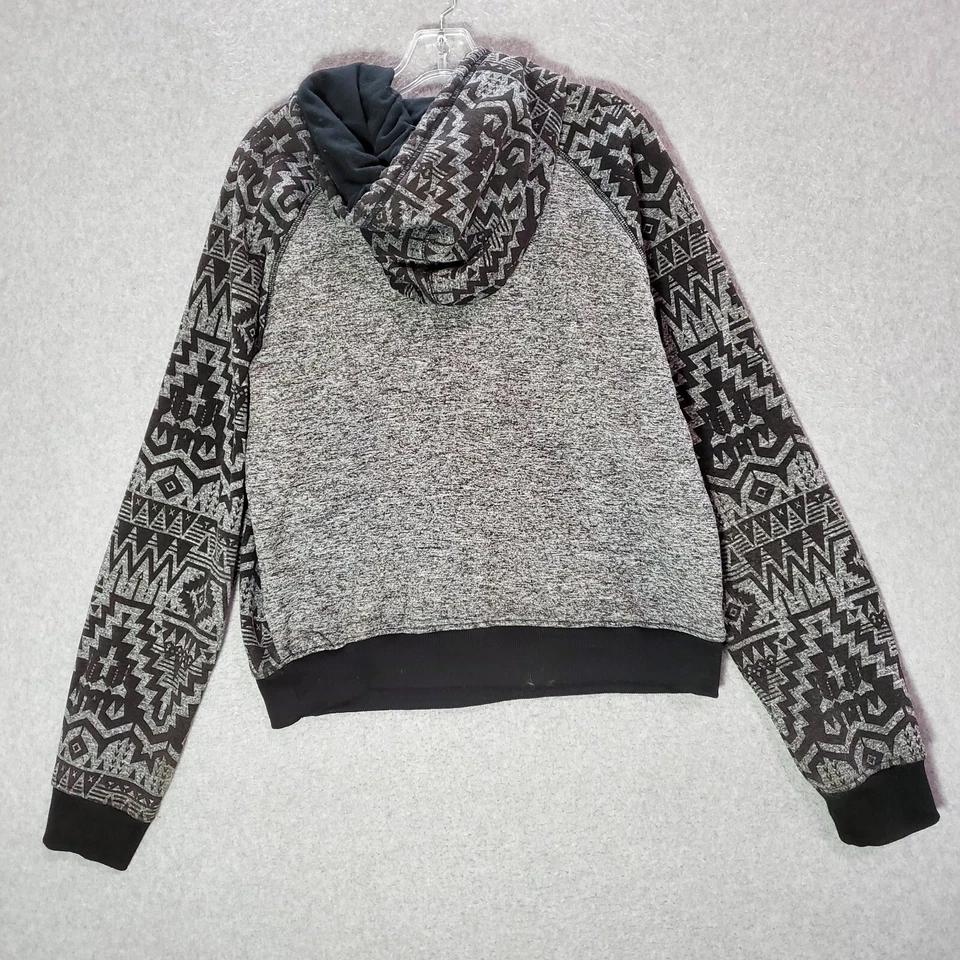 Sudadera Southpole Mujer XL Gris Isla Justa Azteca Sudadera con Capucha Bolsillos Foto 4 de 4
