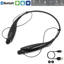 Wireless Earbuds Neckband Bluetooth Headphones Stereo Headsets w/ Mic For Phone