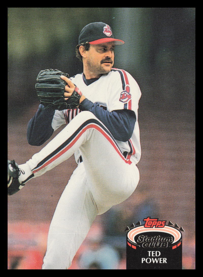 1992 Stadium Club #812a Ted Power Cleveland Indians Baseball Card