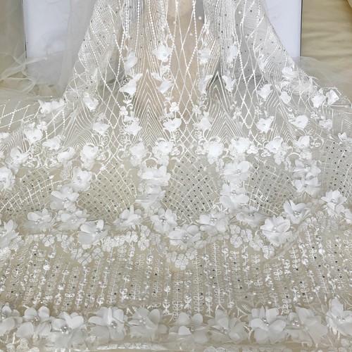 ivory lace fabric for wedding dress