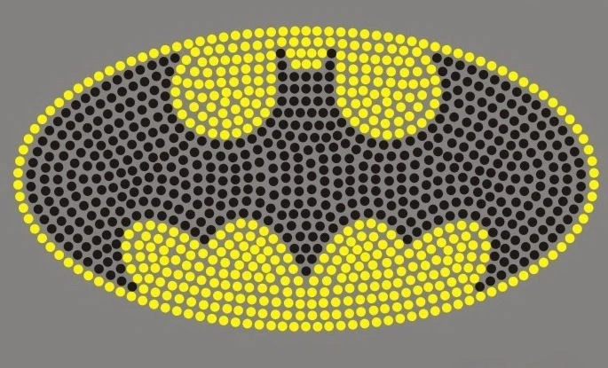 9.5" Batman hierro sobre estrás transferencia para Batman o Batgirl disfraz de superhéroe Foto 3 de 3