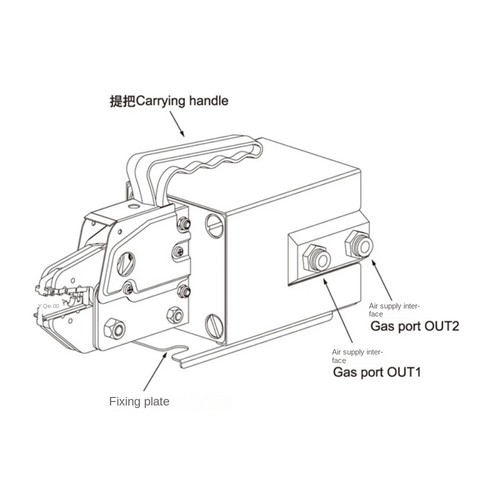 AM-10 Labor-saving and Safe Pneumatic Terminal Crimping Machine Cylinder-driven - Picture 6 of 10