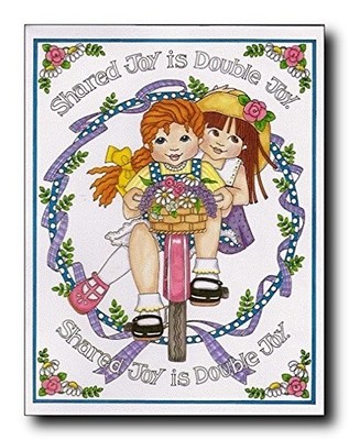 Shared Joy Is Double Joy Friends Kids Room Wall Decor Art Print Poster (11x14)