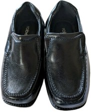 ROBERT DAVID Toddler Boy's Black Slip-on Dress Shoes - Size 5M