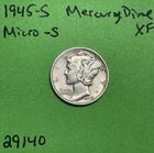 1945 S Mercury Silver Dime XF EF Extremely Fine 10c Mico S US Coin Collectible