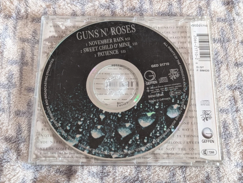 CD Guns N' Roses – November Rain Single Maxi Guns N Roses - Bild 3 von 3