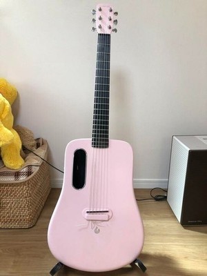 Electric Acoustic Guitar LAVA ME 2 Pink Carbon Fiber with Accessories