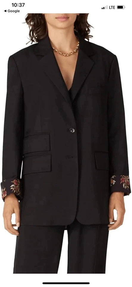 Blazer forrado floral Thakoon Collective Rent The Runway, talla 2 Foto 4 de 4