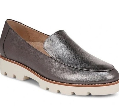 Vionic Kensley Leather Loafer In Pewter For Women's Size 7 Medium NEW