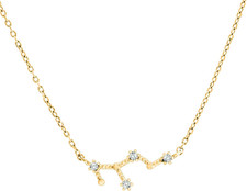 14K Gold Plated Astrology Constellation Horoscope Zodiac Necklace 16-18"