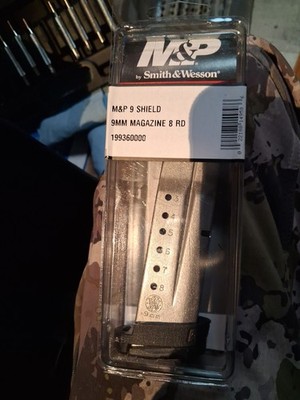 Smith & Wesson M&P SHIELD MAGAZINE 9mm 8-Rounds 19936 S&W FAST SHIP