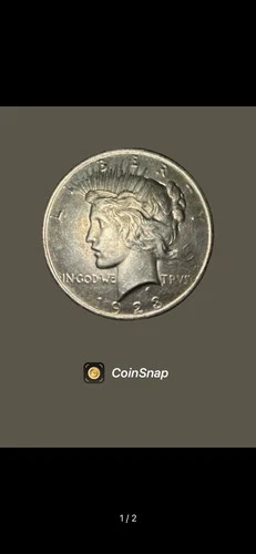 1923 US SILVER PEACE DOLLAR Coin AU (SnapCoin grade)