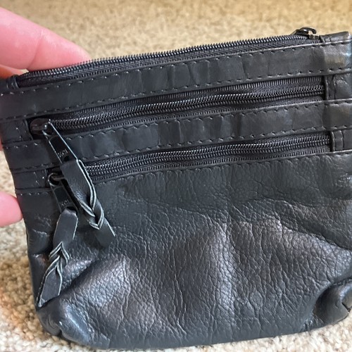 Woman’s Vintage Black Emily Ann Of Boca Raton Coin Purse