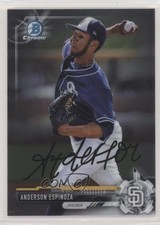 2017 Bowman Draft Chrome Facsimile Auto Variation Anderson Espinoza #BD-70 fm0
