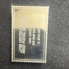 United States Postal Service 2018 1 oz .999 Fine Silver Bar Stamp Shaped