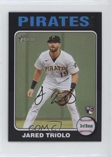 2024 Topps Heritage Mini Rookies Black Border 41/50 Jared Triolo #253 he0