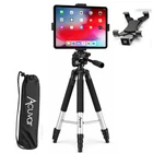 57" Heavy Duty Universal Floor Tablet Tripod Stand Adjust for iPad Pro 4.7-11"