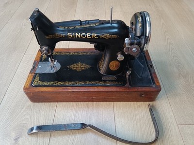 Vintage 1937er Singer 99k Nähmaschine mit Simanco Nähmotor