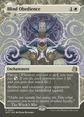 MTG Blind Obedience (1/103) Wilds of Eldraine Enchanting Tales LP