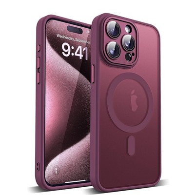 Shockproof Mag Case For iPhone 16 15 14 13 12 11 Pro Max Built-in Lens Protector