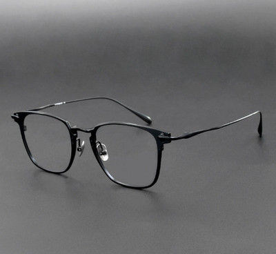 Men Women Retro Antique Diamond Pure Titanium Full Rim Eyeglass Frame Eyewear