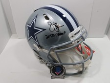 JIMMY JOHNSON SIGNED DALLAS COWBOYS SPEED AUTHENTIC HELMET w/INSC Miami BAS