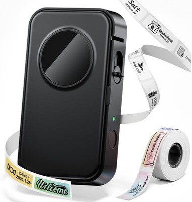 Phomemo D35 Etikettendrucker, Mini Bluetooth Kabelloser Selbstklebendes