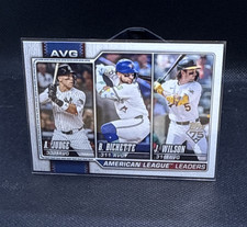 Topps 2026 Series 1 American League Leaders #204 Judge Bichette Wilson Baseball