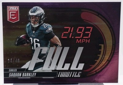 Saquon Barkley Purple /49 - 2025 Panini Donruss Elite - Full Throttle #4