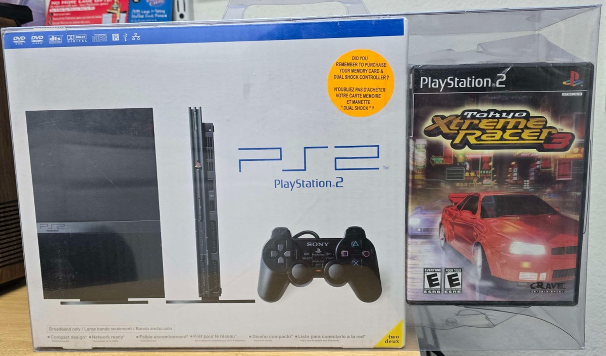 NEW Sony Playstation 2 PS2 Slim Black Console SCPH-75001 CB