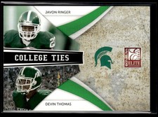 2009 Donruss Elite College Ties Combos Green Javon Ringer/Devin Thomas 539/899