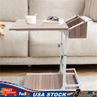 Rolling Laptop Desk Bedside Table Computer Over Bed Standing Height Adjustable