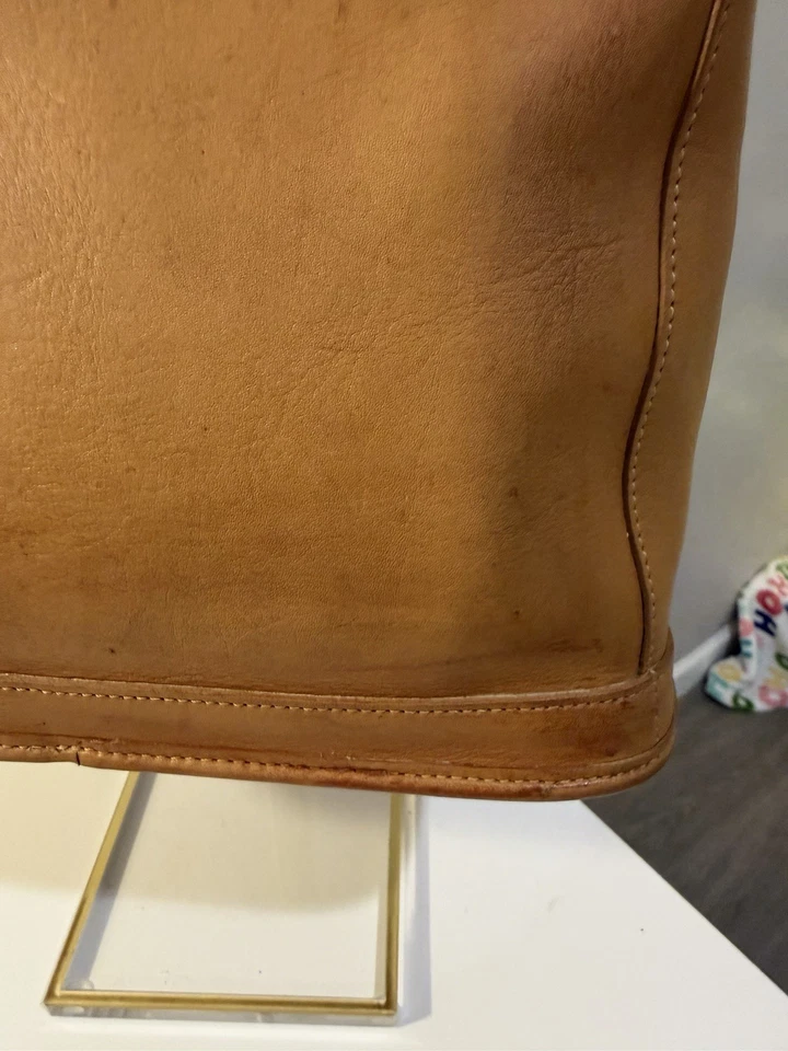 Bolso de mano Project Vintage COACH de cuero 9303 camel (bronceado) Bleeker Foto 3 de 4