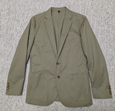 J.CREW unstructured blazer 38 cotton KHAKI sportscoat jacket