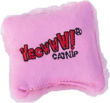 YEOWWW Catnip Pink Pillow Pure Organic Leaf and Flowertop Cat and Kitten Toy