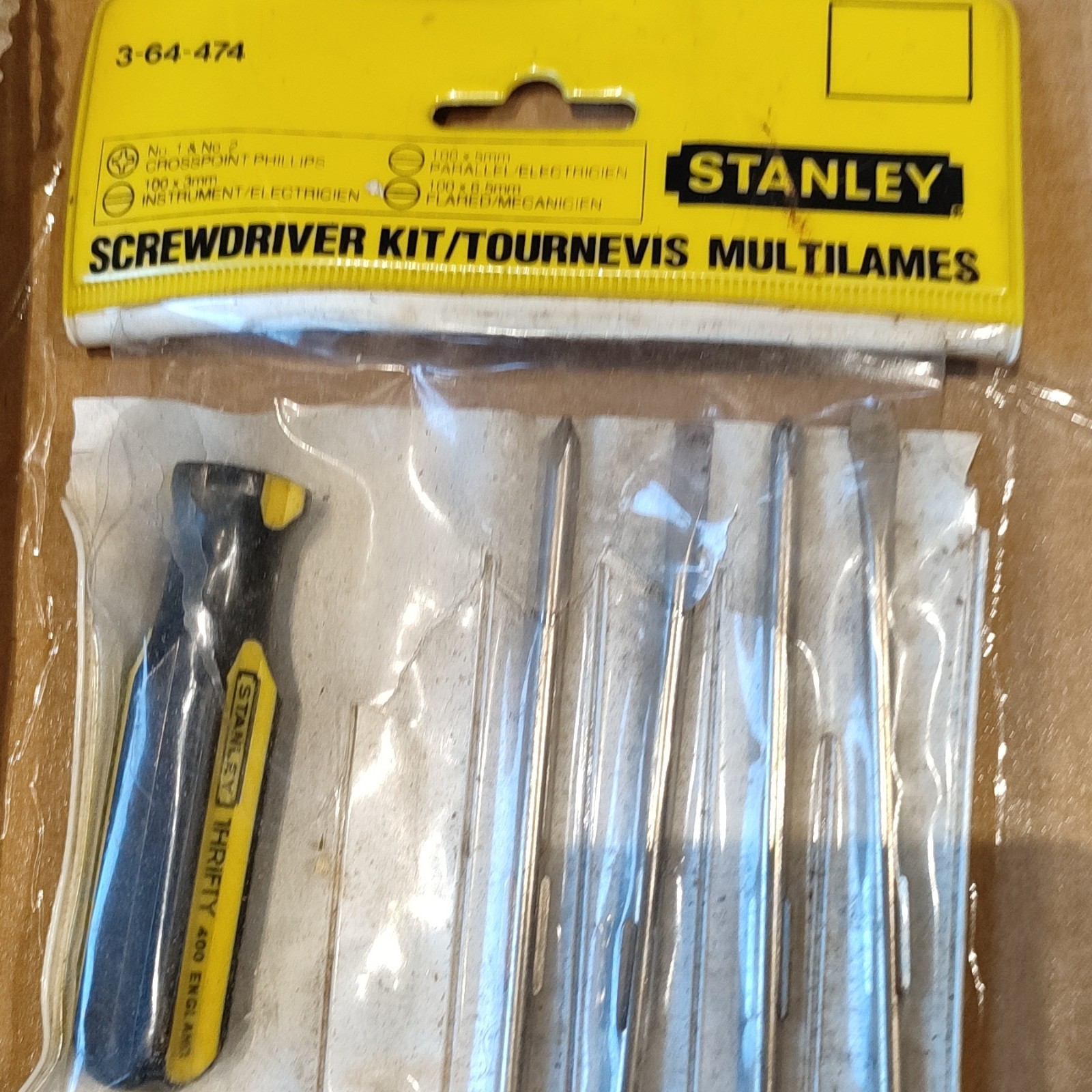 STANLEY SCREWDRIVER KIT interchangeable 