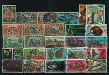 Nigeria - Briefmarkenlot - 1 Steckkarte - gestempelt