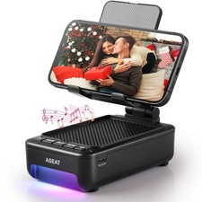 Gifts for Men Him, Cell Phone Stand with Bluetooth Speaker Led Color Changing Li