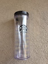 Starbucks Coffee (Black Logo) Translucent Cup With Lift Up Lid