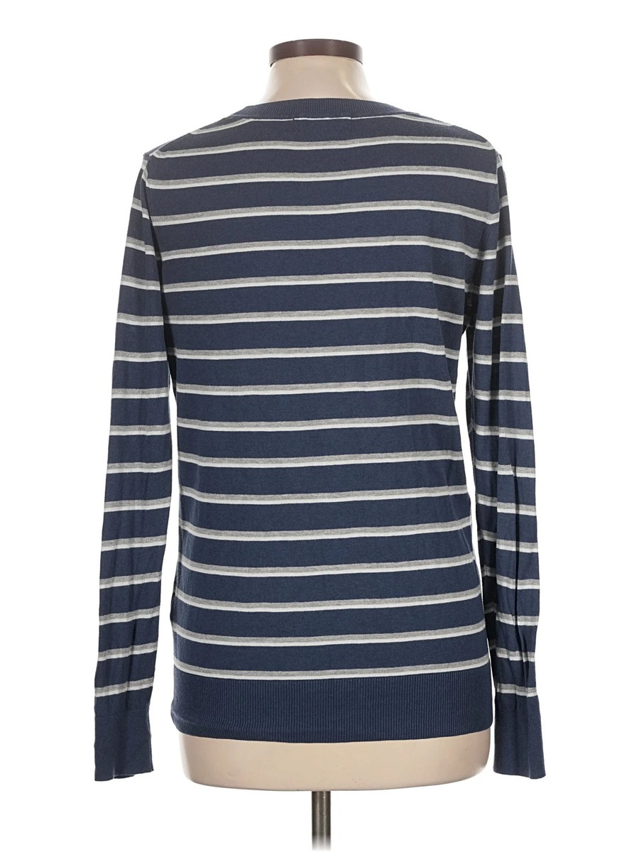 Banana Republic Factory Store Women Blue Pullover Sweater L View 2