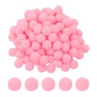 0.6inch Pom Poms for Crafts, 500pcs Small Pompoms Fuzzy Puff Balls, Pink