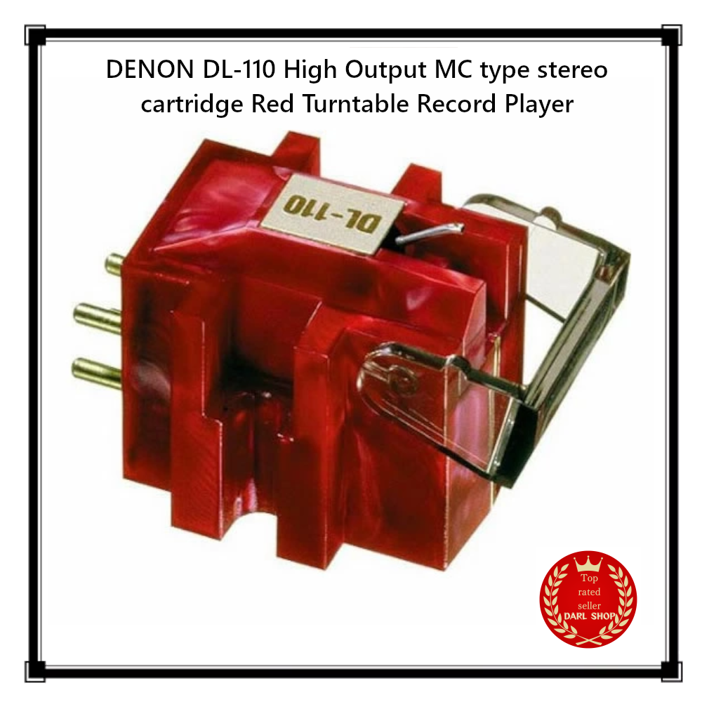 DENON DL-110 High Output MC type stereo cartridge Red Turntable Record Player JP