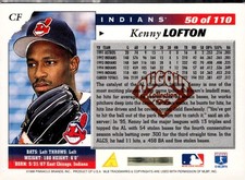 1996 Score - Kenny Lofton #50 Dugout Collection Series 2
