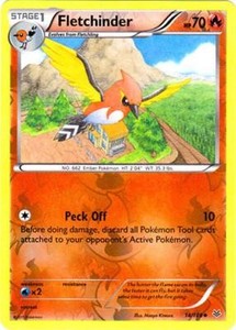 XY - Roaring Skies #14/108 Fletchinder REVERSE HOLO