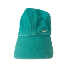 Nike Heritage 86 Turquoise Blue Teal Swoosh Strapback Dad Cap Hat Adjust VG