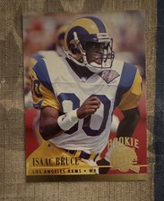 Fleer 1994 Ultra Rookie Isaac Bruce #426 St. Louis Rams NFL Football Card. rookie card picture