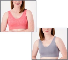 Anybody Women's Bra Sz L Intimates All-Day Seamless Bras Gray A217011