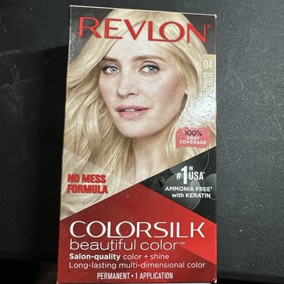 Revlon Colorsilk Beautiful Color Permanent Hair 04 Ultra Light Natural Blonde