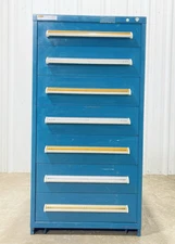 Stanley Vidmar Cabinet 7-Drawer Tool Cabinet Parts Storage 30" x 27-3/4" x 59"
